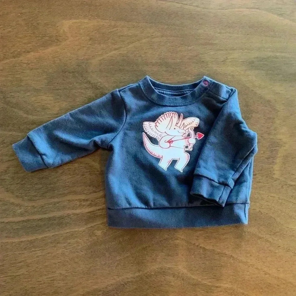 Cat & Jack Newborn Baby Valentine Outfit Sweat Shirt & Pants Red 0-3 Months - Picture 4 of 13